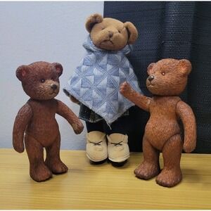 Russ Berrie & Co. Hannah Teddy Bear Action Figure Stuffed Animal Doll Toy Bundle